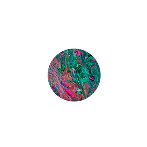 Green Pour 1  Mini Buttons from ArtsNow.com Front