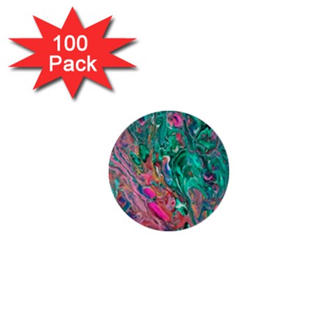 Green Pour 1  Mini Buttons (100 pack)  from ArtsNow.com Front
