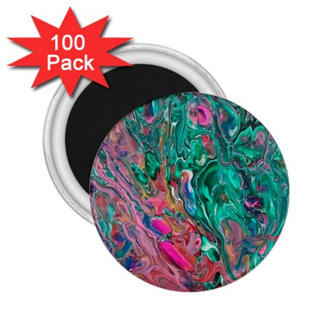 Green Pour 2.25  Magnets (100 pack)  from ArtsNow.com Front