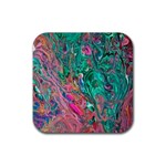 Green Pour Rubber Coaster (Square)