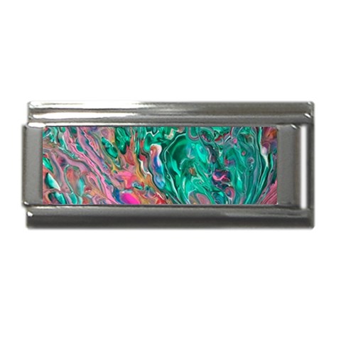 Green Pour Superlink Italian Charm (9mm) from ArtsNow.com Front