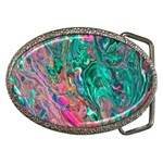Green Pour Belt Buckles