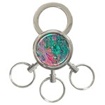 Green Pour 3-Ring Key Chain