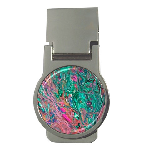 Green Pour Money Clips (Round)  from ArtsNow.com Front
