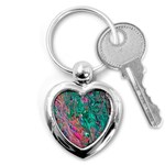 Green Pour Key Chain (Heart)