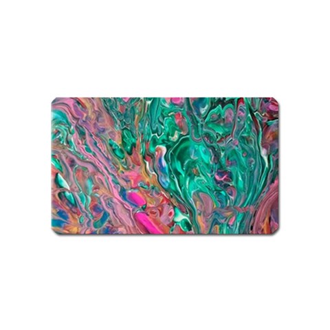 Green Pour Magnet (Name Card) from ArtsNow.com Front