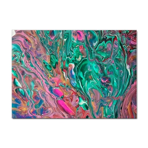 Green Pour Sticker A4 (10 pack) from ArtsNow.com Front