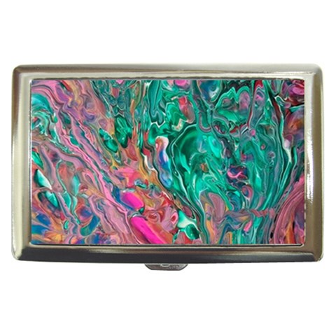 Green Pour Cigarette Money Case from ArtsNow.com Front