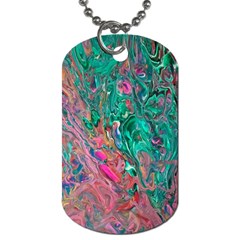 Green Pour Dog Tag (Two Sides) from ArtsNow.com Back