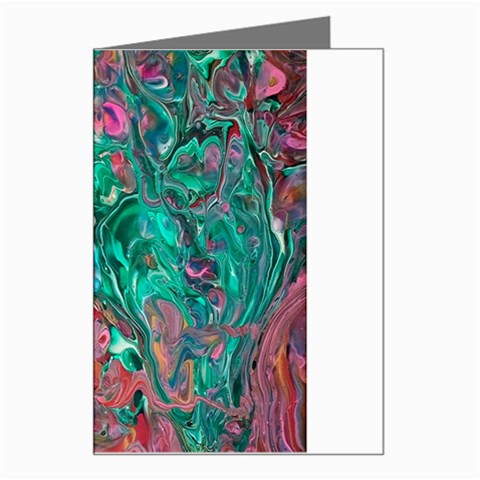 Green Pour Greeting Card from ArtsNow.com Left