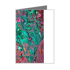 Green Pour Mini Greeting Card from ArtsNow.com Left