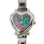 Green Pour Heart Italian Charm Watch