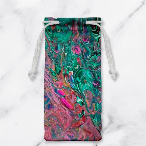 Green Pour Jewelry Bag from ArtsNow.com Front