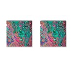 Green Pour Cufflinks (Square)