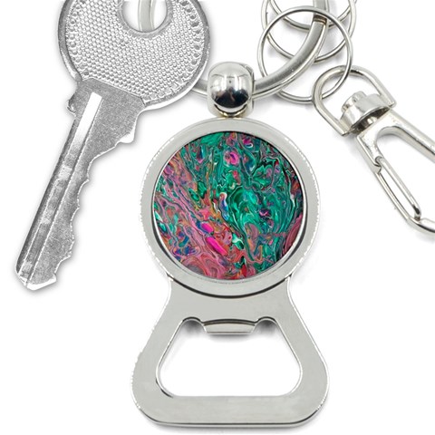 Green Pour Bottle Opener Key Chain from ArtsNow.com Front