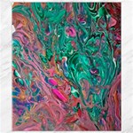 Green Pour Canvas 8  x 10 