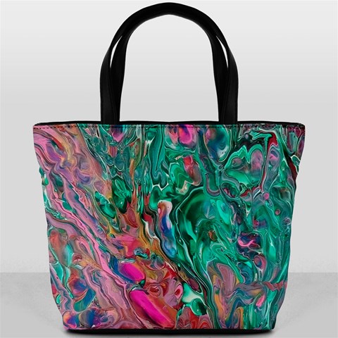 Green Pour Bucket Bag from ArtsNow.com Front