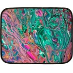 Green Pour 35 x27  Fleece Blanket (Mini)
