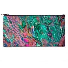Green Pour Pencil Cases from ArtsNow.com Front