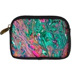 Green Pour Digital Camera Leather Case
