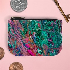 Green Pour Mini Coin Purse from ArtsNow.com Front