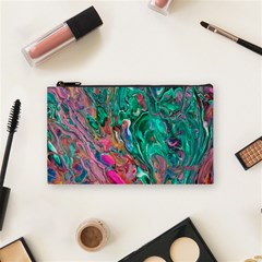 Green Pour Cosmetic Bag (Small) from ArtsNow.com Front