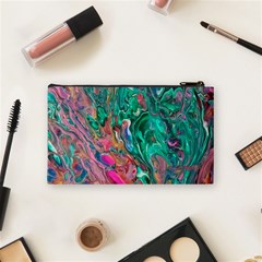 Green Pour Cosmetic Bag (Small) from ArtsNow.com Back
