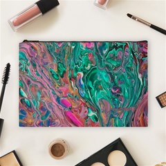 Green Pour Cosmetic Bag (Large) from ArtsNow.com Front