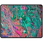 Green Pour 60  x 50  Fleece Blanket (Medium)