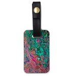 Green Pour Luggage Tag (one side)