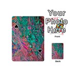 Green Pour Playing Cards 54 Designs (Mini)