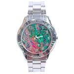 Green Pour Stainless Steel Analogue Watch