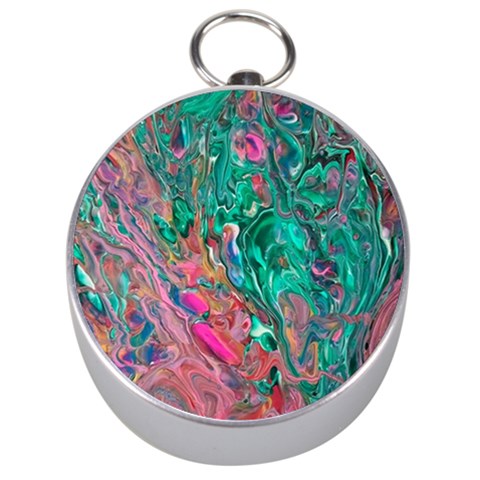 Green Pour Silver Compasses from ArtsNow.com Front