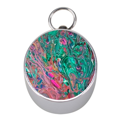 Green Pour Mini Silver Compasses from ArtsNow.com Front