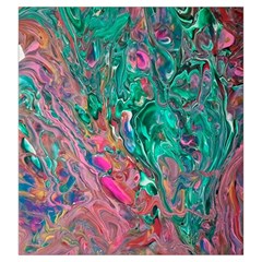 Green Pour Drawstring Pouch (Large) from ArtsNow.com Back