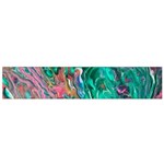 Green Pour 12 X60  Small Premium Plush Fleece Scarf