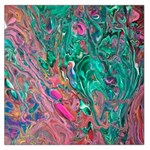Green Pour 36  x 36  Square Satin Scarf