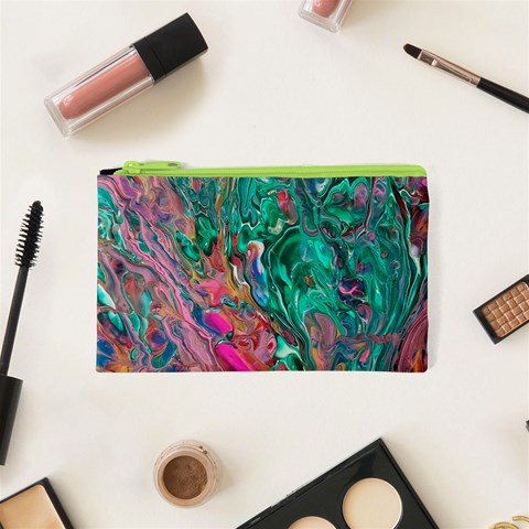 Green Pour Cosmetic Bag (XS) from ArtsNow.com Front
