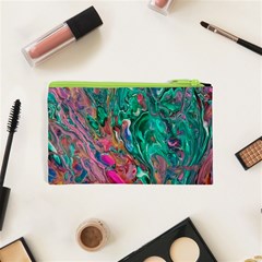 Green Pour Cosmetic Bag (XS) from ArtsNow.com Back