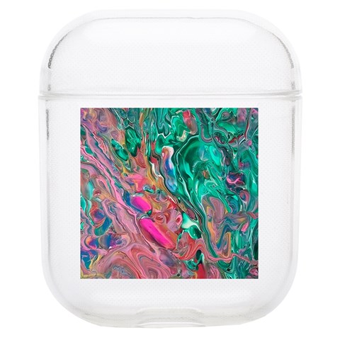 Green Pour Soft TPU AirPods 1/2 Case from ArtsNow.com Front