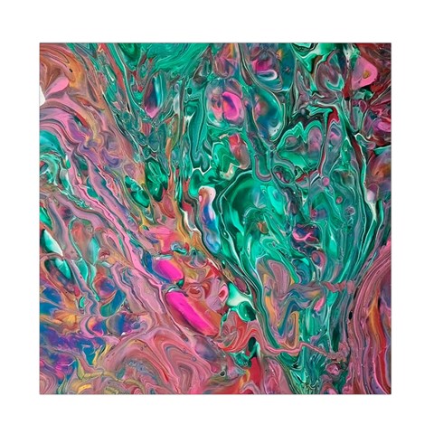 Green Pour Duvet Cover Double Side (Full/ Double Size) from ArtsNow.com Front