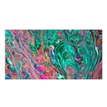 Green Pour Satin Shawl 45  x 80 