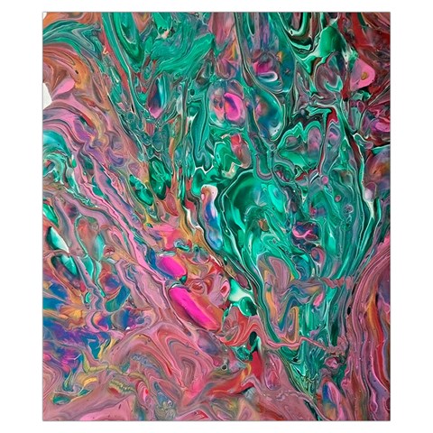 Green Pour Drawstring Pouch (XS) from ArtsNow.com Front