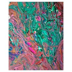 Green Pour Drawstring Pouch (XL) from ArtsNow.com Back
