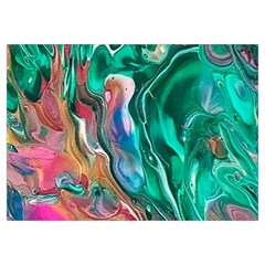 Green Pour Everyday Shoulder Bag with Pouch Bag from ArtsNow.com Zipper Tail