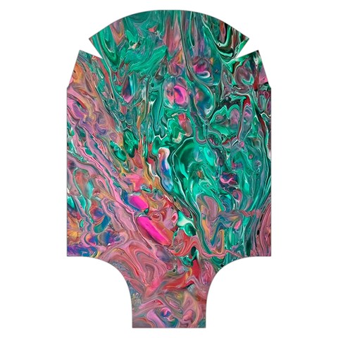 Green Pour Luggage Cover (Small) from ArtsNow.com Front