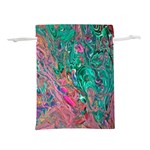 Green Pour Lightweight Drawstring Pouch (M)