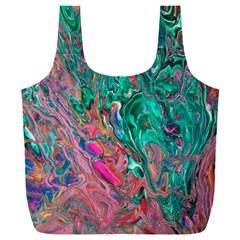 Green Pour Full Print Recycle Bag (XXL) from ArtsNow.com Front