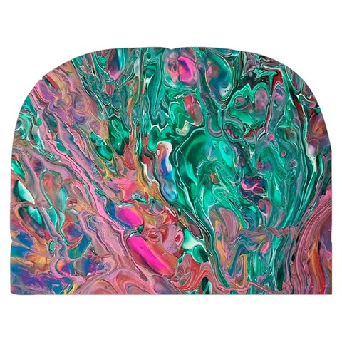 Green Pour Make Up Case (Medium) from ArtsNow.com Front