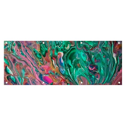 Green Pour Banner and Sign 8  x 3  from ArtsNow.com Front